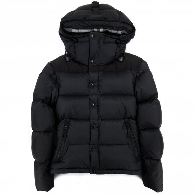 Detachable Sleeve Hooded Puffer Jacket