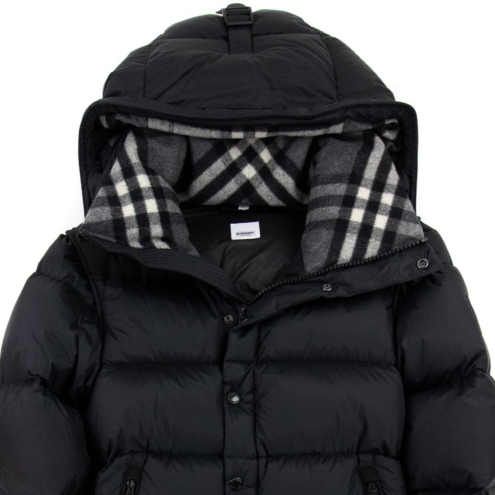 Detachable Sleeve Hooded Puffer Jacket